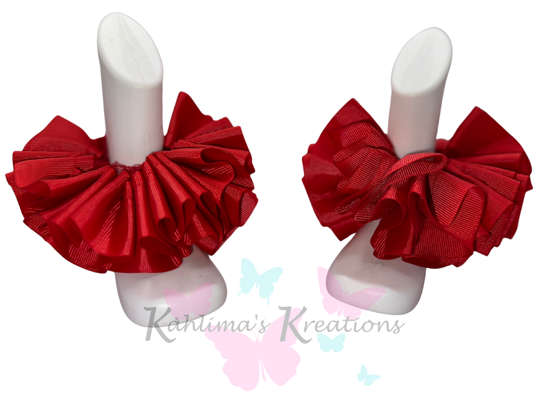 Grosgrain Ribbon Trimmed TuTu Anklets