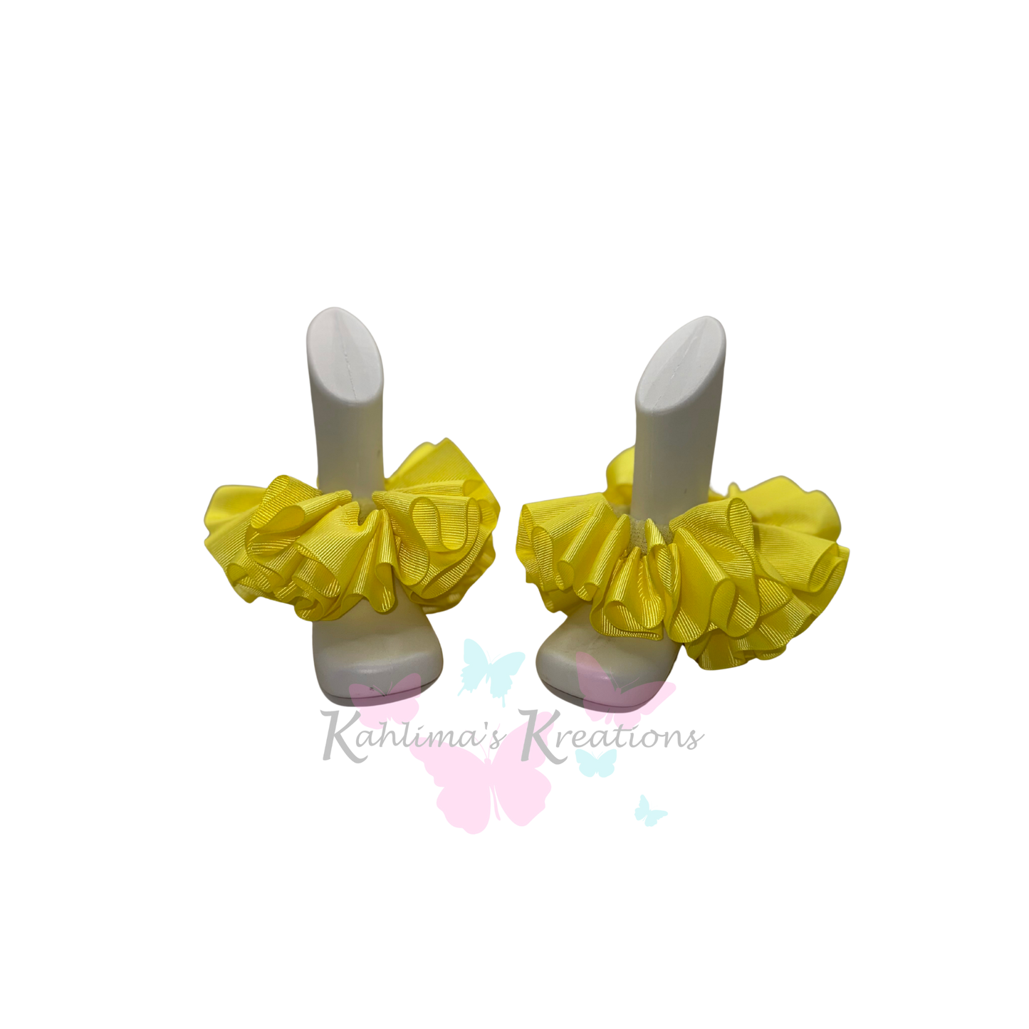 Grosgrain Ribbon Trimmed TuTu Anklets